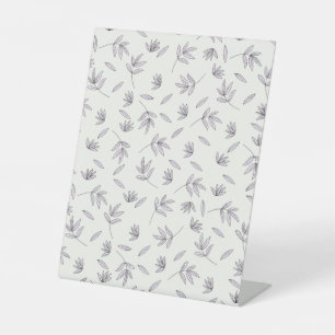 Hibiscus Watercolor Botanical Blooming Seamless Pedestal Sign