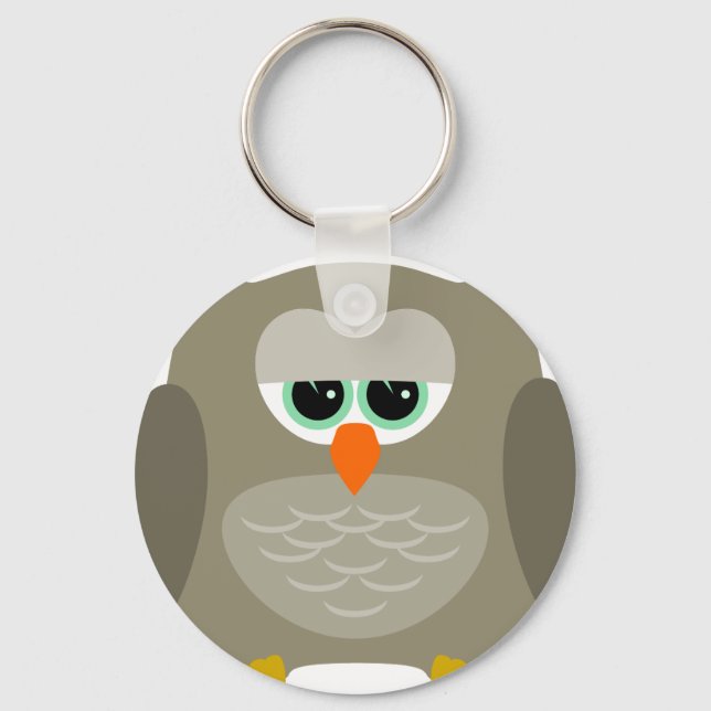 Hibou triste key ring (Front)