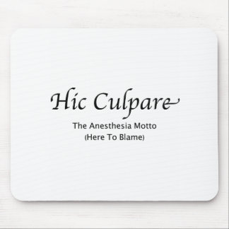 Hic Culpare -- Explained Mouse Mat