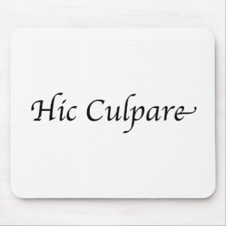 Hic Culpare Mouse Mat