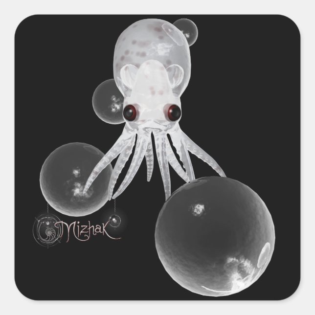 Hicci Stickers! Square Sticker (Front)