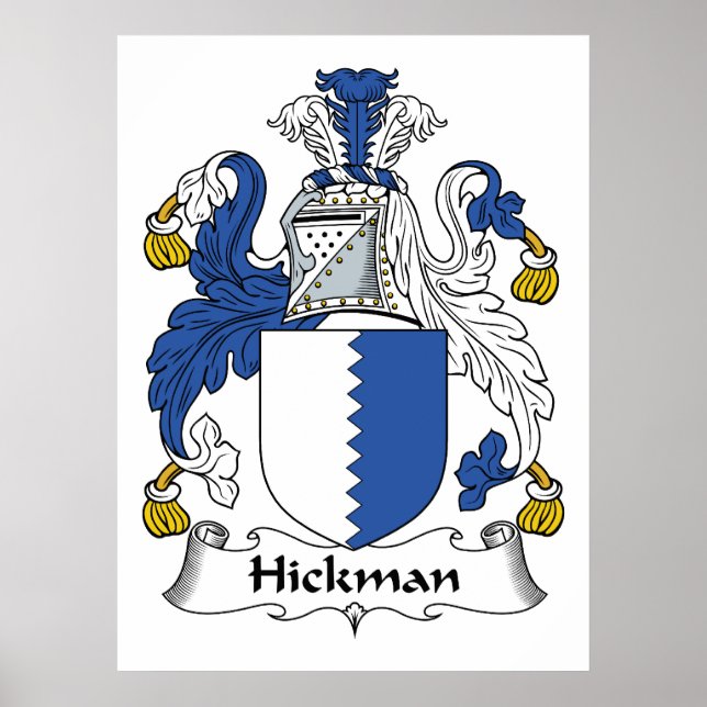 Hickman Family Crest Poster (Front)