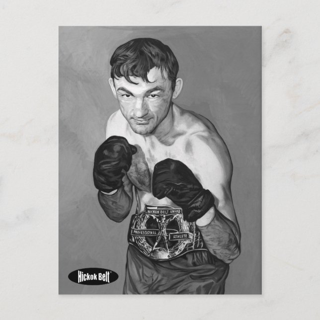 Hickok Belt Award winner Carmen Basilio Postcard (Front)