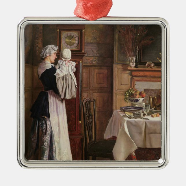 Hickory, Dickory, Dock Metal Tree Decoration (Front)