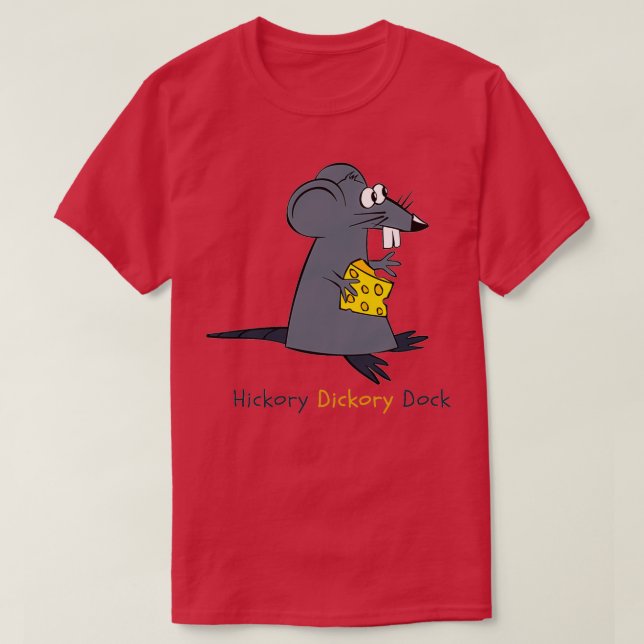 Hickory Dickory Dock Without Frame  T-Shirt (Design Front)