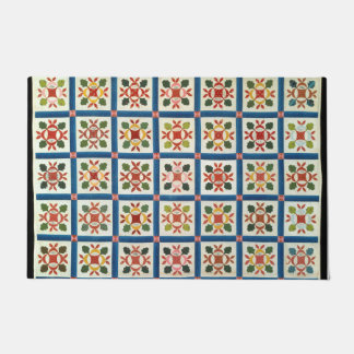 Hickory leaf friendship quilt doormat