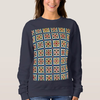 Hickory leaf friendship quilt sweatshirt