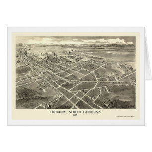 Hickory, NC Panoramic Map - 1907
