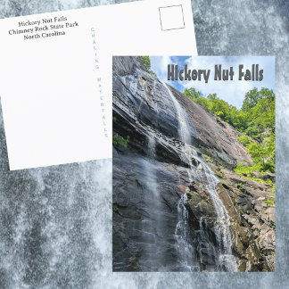 Hickory Nut Falls Chimney Rock NC Waterfall Postcard