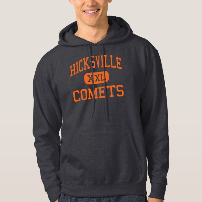 Hicksville - Comets - High - Hicksville New York Hoodie (Front)