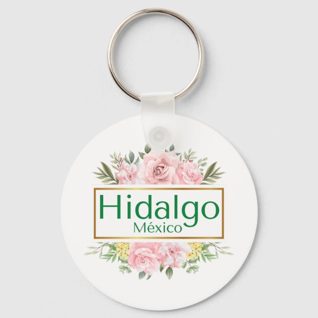 Hidalgo Mexico Travel Destination Bridesmaid  Key Ring (Front)