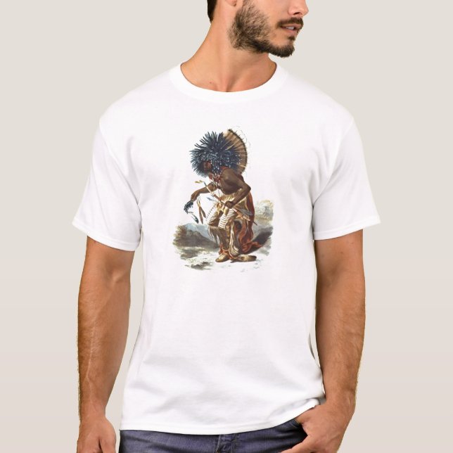 Hidatsa Warrior 1839 T-Shirt (Front)