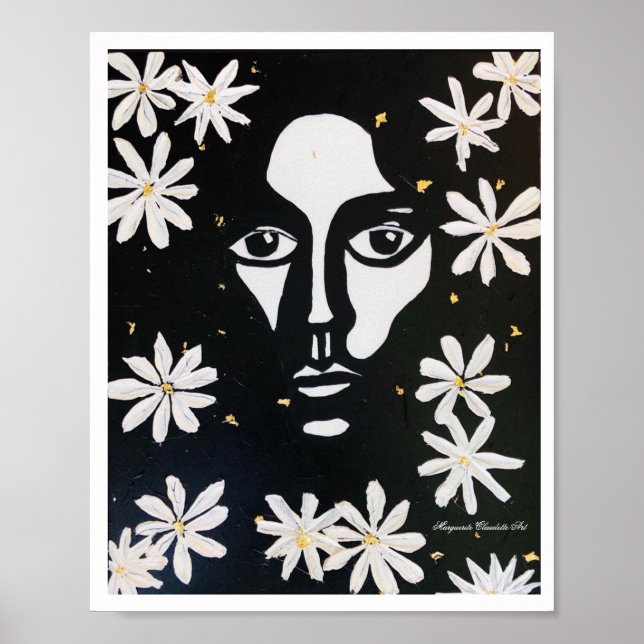 Hidden Beauty Print- Marguerite Claudette Art Poster (Front)