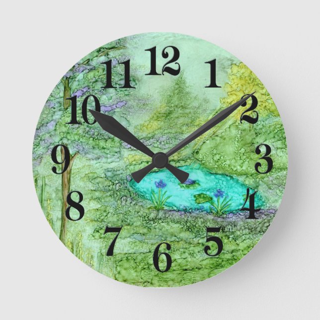 Hidden Beauty Round Clock (Front)