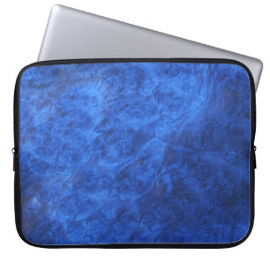 Hidden Canines in Blue Walnut Burl Laptop Sleeve