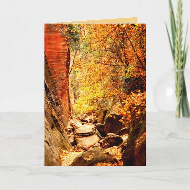 Hidden Canyon, Blank All Occasion Greeting Card (Front)