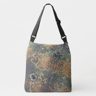 Hidden Delicate Camouflage & Your Text  Crossbody Bag