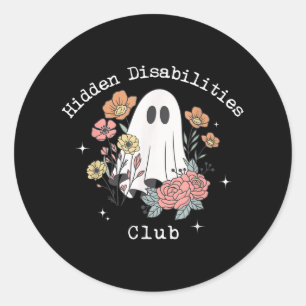 Hidden Disability Invisible Disability Autism Classic Round Sticker