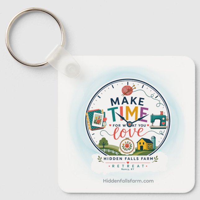 Hidden Falls Farm Keychain (Front)