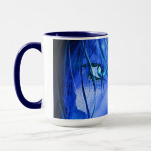 HIDDEN FEAR BLUE GIRL WITH SKULL MUG