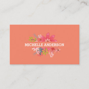 Hidden Flowers   Florist Business Card