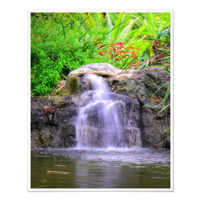 Hidden Garden Cascade Photo Print (Front)