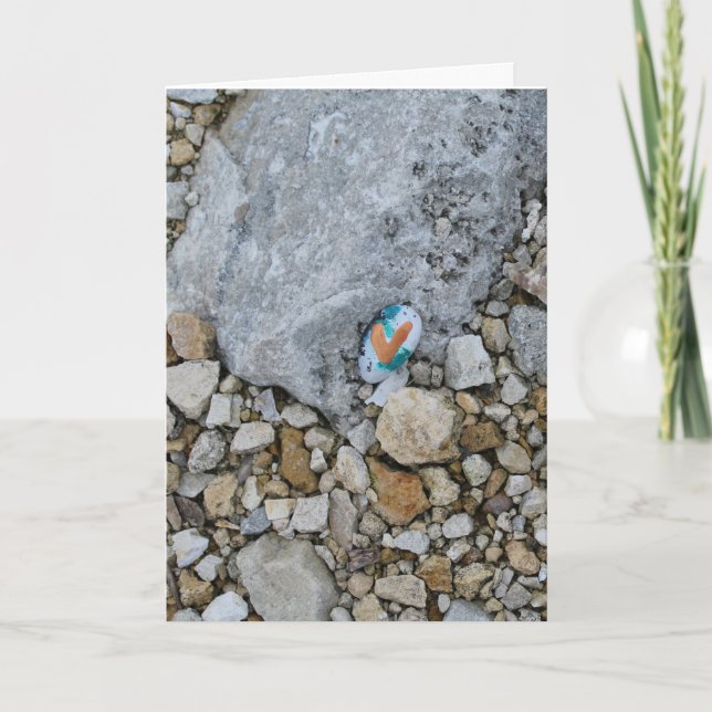 Hidden Heart Rock on Rock Card (Front)