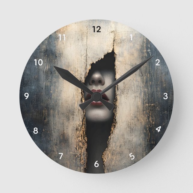Hidden Identity Surreal Wall Clock (Front)