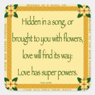 Hidden in a song stickers