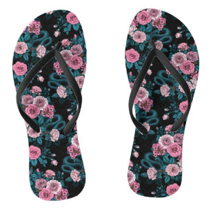 Hidden in the roses 2 flip flops