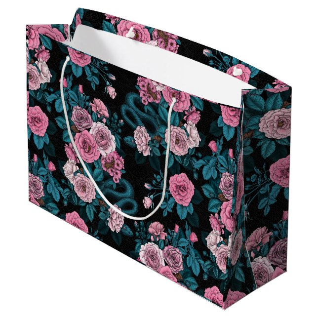 Hidden in the roses 2 large gift bag (Back Angled)