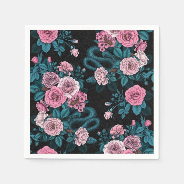 Hidden in the roses 2 napkin (Front)