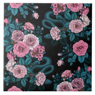 Hidden in the roses 2 tile