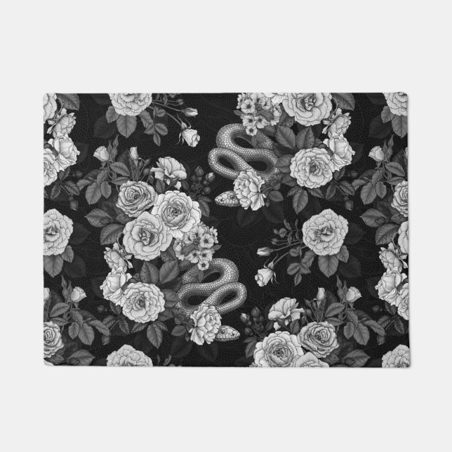 Hidden in the roses 3 doormat (Front)