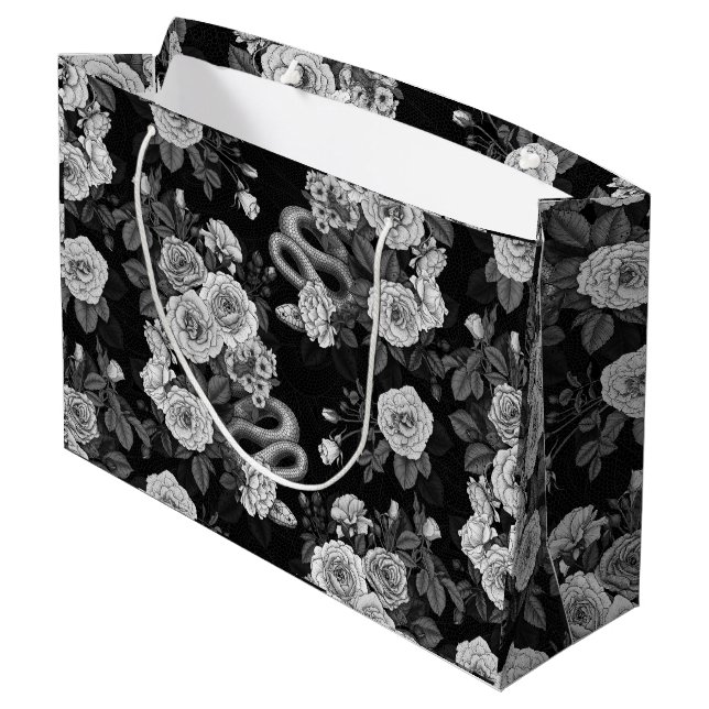 Hidden in the roses 3 large gift bag (Back Angled)