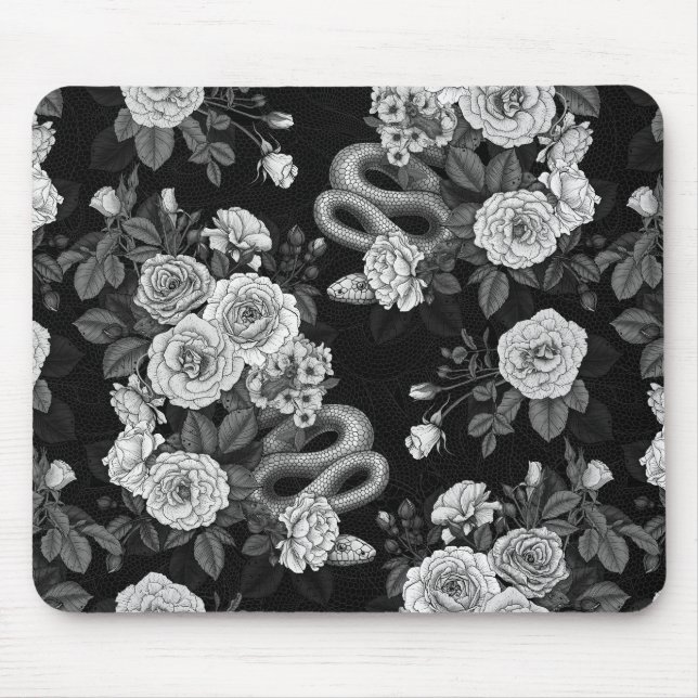 Hidden in the roses 3 mouse mat (Front)