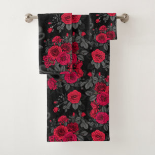 Hidden in the roses bath towel set