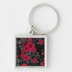 Hidden in the roses key ring