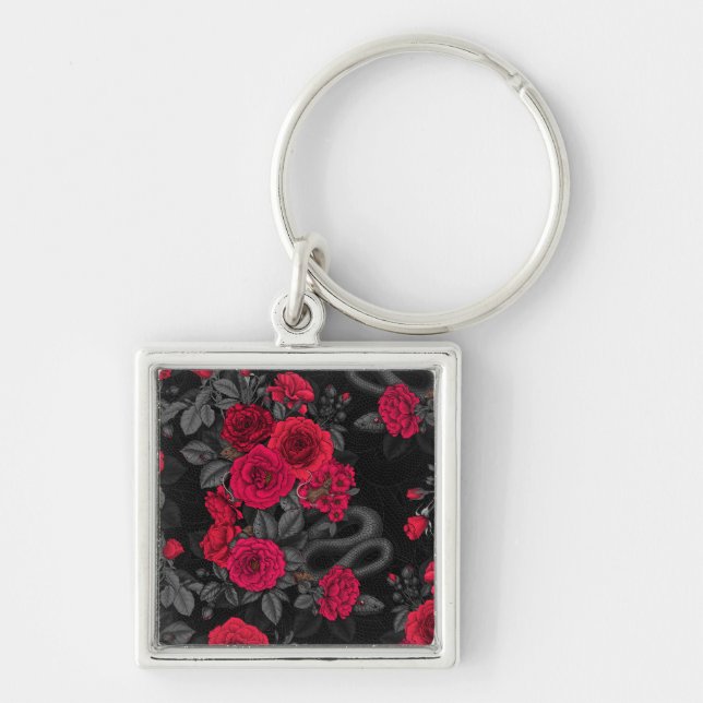 Hidden in the roses key ring (Front)