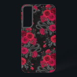 Hidden in the roses samsung galaxy case<br><div class="desc">Rose flowers,  mice and snakes hand- painted in Ps and Illustrator,  seamless pattern</div>