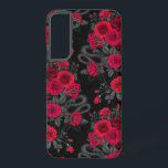 Hidden in the roses samsung galaxy case<br><div class="desc">Rose flowers,  mice and snakes hand- painted in Ps and Illustrator,  seamless pattern</div>