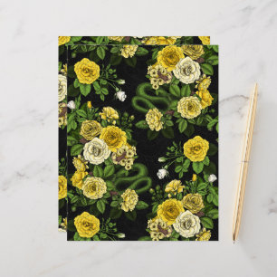 Hidden in the roses, yellow and green