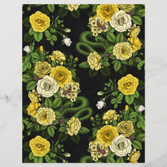 Hidden in the roses, yellow and green (Front)