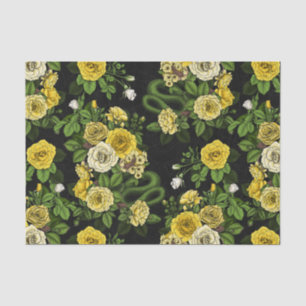 Hidden in the roses,yellow and green tissue paper