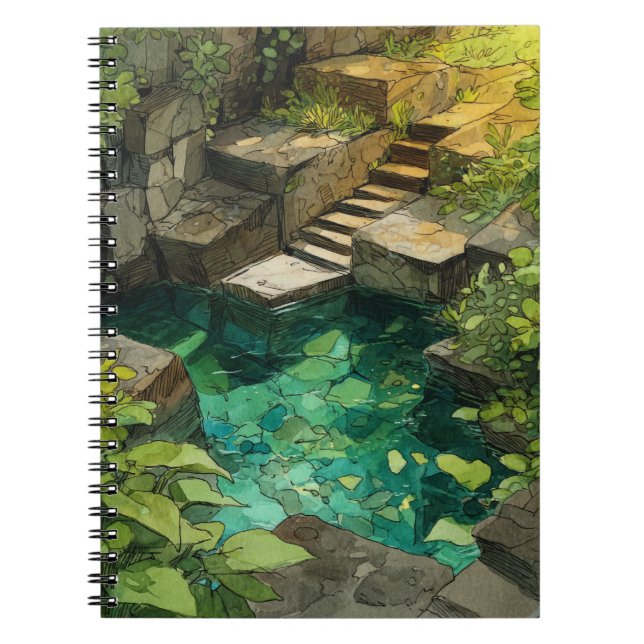 Hidden Jungle Pool Notebook (Front)