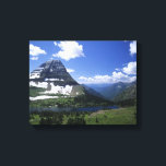 Hidden Lake, alpine meadows, rock strata, and timb Canvas Print<br><div class="desc">ImageID: 42-23930314 / Adam Jones / Visuals Unlimited/Corbis  / Hidden Lake,  alpine meadows,  rock strata,  and timberline high in Glacier National Park,  Rocky Mountains,  Montana,  USA</div>