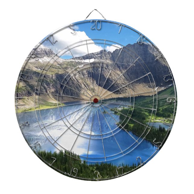 Hidden Lake in Glacier National Park Dartboard (Front)