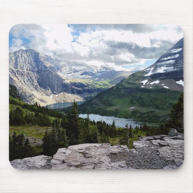 Hidden Lake Overlook Glacier National Park Montana Mouse Mat (Front)