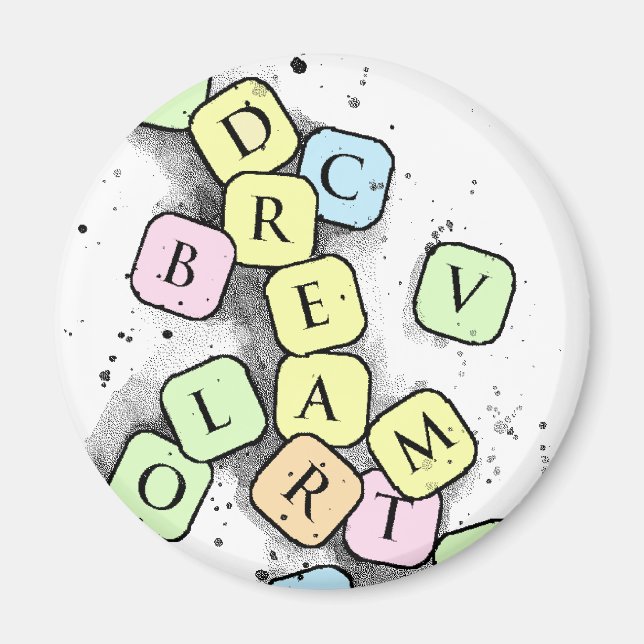 hidden  letters magnet (Front)