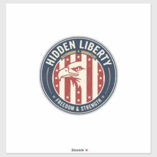 Hidden Liberty Patriotic Patriotic Optical Illusio